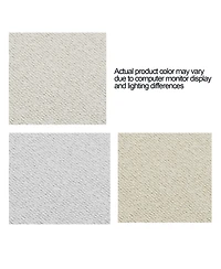 Streamdale Furniture Hosford Cream White Boucle Queen Upholstered Platform Bed