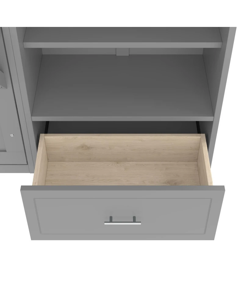 Streamdale Furniture Queen Murphy Bed with Storage & Shelf