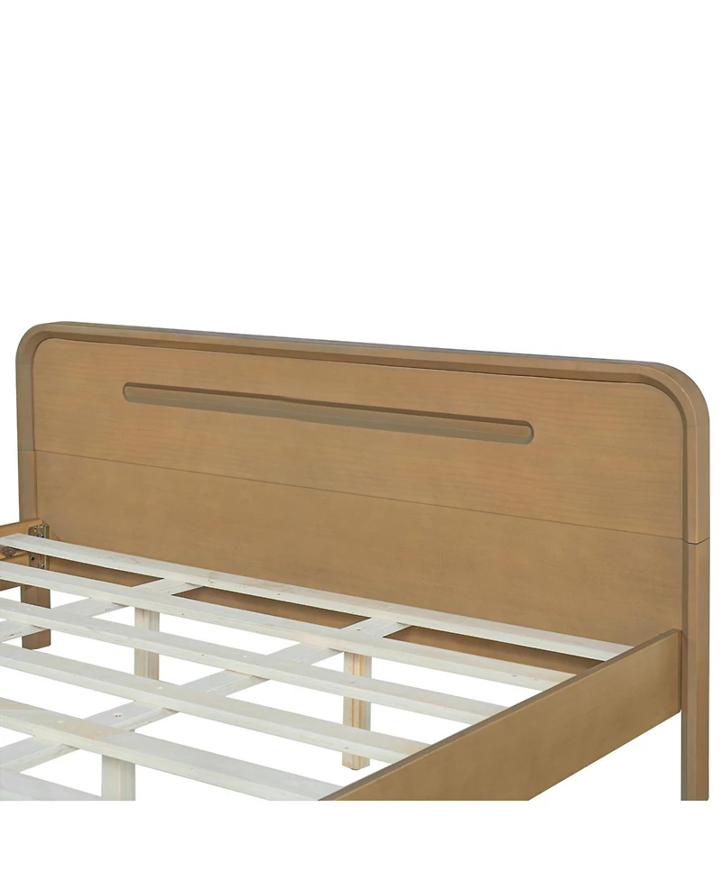 Streamdale Furniture Streamdale Pine Queen Bed - Solid Wood, No Box Spring