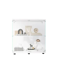 Streamdale Furniture Glass Display Cabinet with Lock & Doors