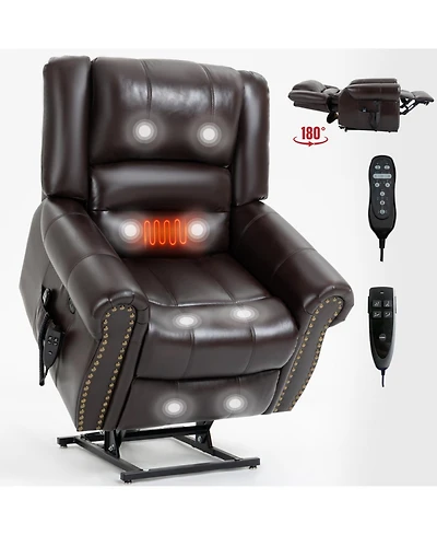 Streamdale Furniture 350 lbs Power Lift Recliner with Heat Massage