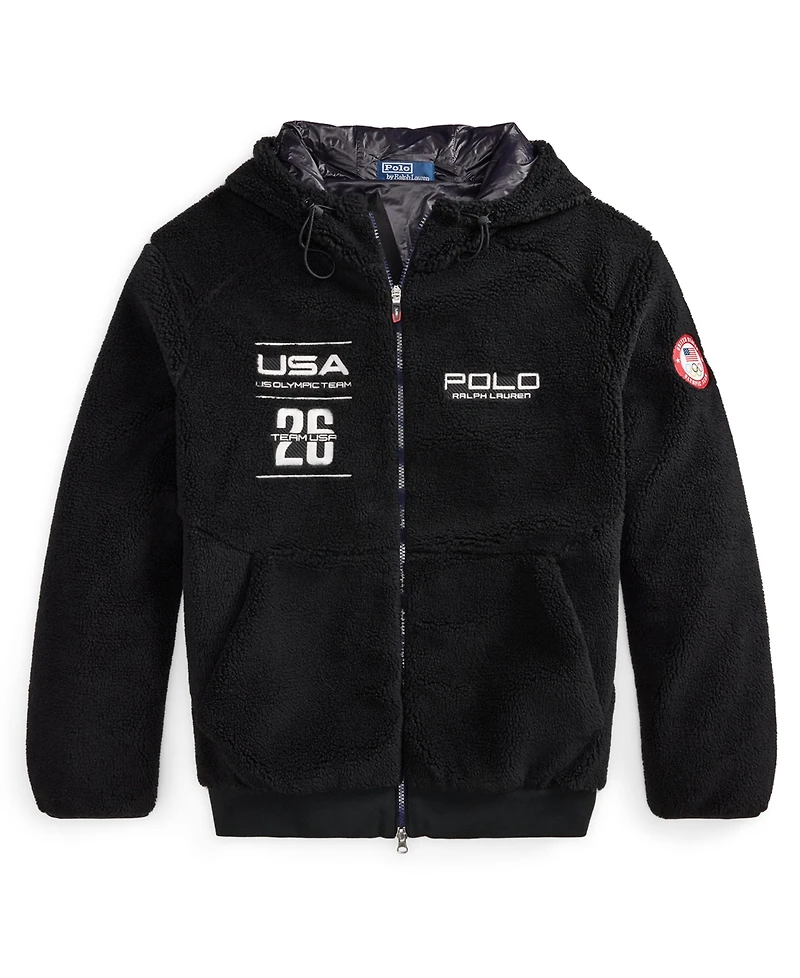 Polo Ralph Lauren Men's Team Usa Pile Fleece Full-Zip Hoodie