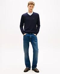 Tommy Hilfiger Men's Essential Solid V-Neck Sweater