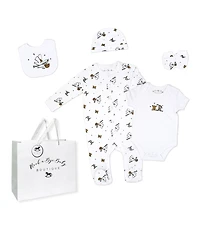 Rock-a-Bye Baby Boutique Boys' and Girls' Layette Gift, 7-Piece Set