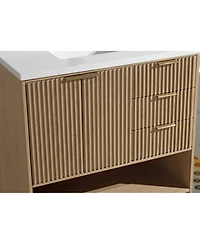 Ari Bath 36" Oak Finish Freestanding Vanity