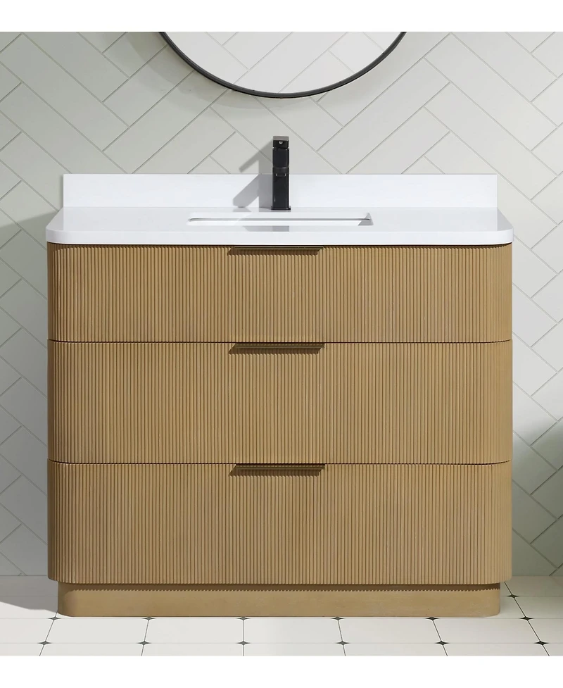 Ari Bath, Calamigo 42", Oak Finish