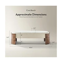 Z Gallerie Cora Upholstered Bench