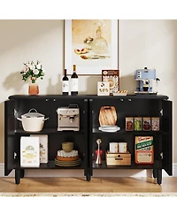 Tribesigns Modern Storage Cabinet, Sideboard Buffet Table with Doors