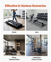 Sugfit Treadmill Mat 36"x72" 1/4" Thick Pvc Exercise Equipment Floor Protector