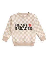 Sweet Wink Baby Boys Heartbreaker Checkered Valentine's Day Sweatshirt
