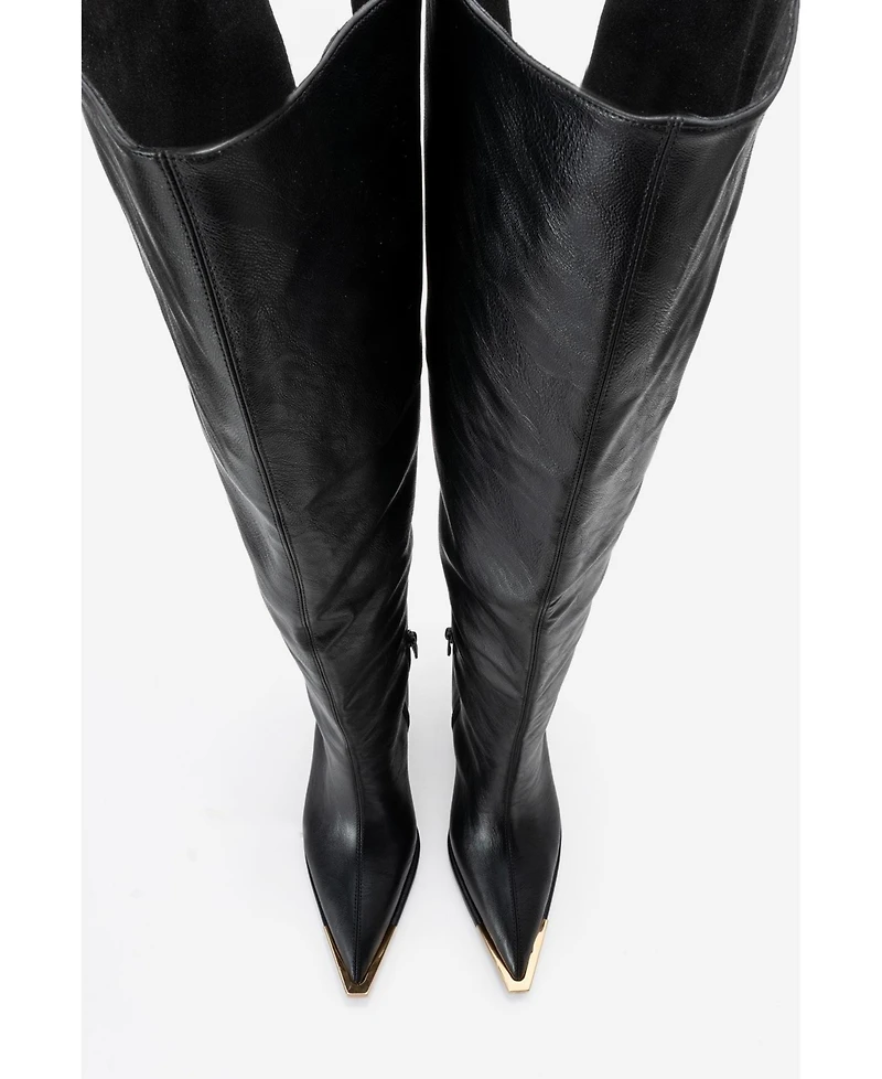 Prologue Shoes Women's Vody Over The Knee Zip Stiletto Boot