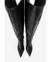 Prologue Shoes Women's Vody Over The Knee Zip Stiletto Boot