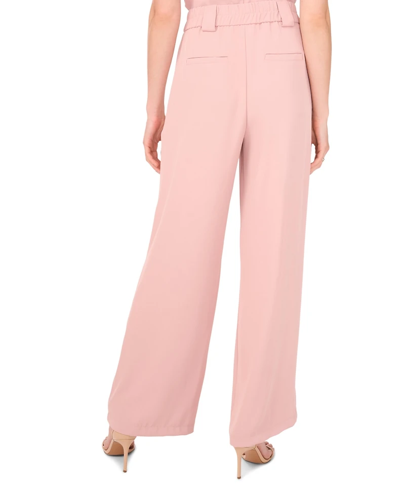 1.state Women's High Waist Wide-Leg Pants