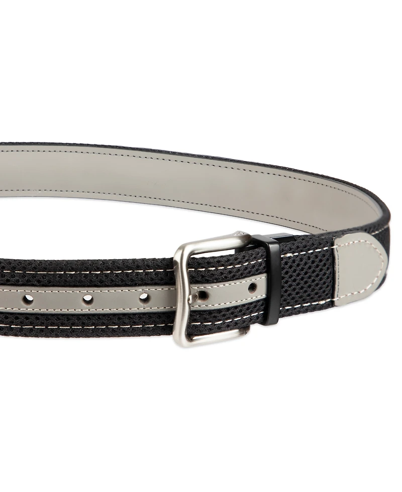 Tommy Bahama Men's Two-In-One Reversible Leather Perforated Belt
