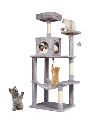 Cozito 56.2" Multi-Level Cat Tree with Condo