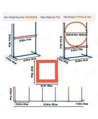 Cozito 4-Piece Dog Agility Training Set with Jump Ring & Hurdles