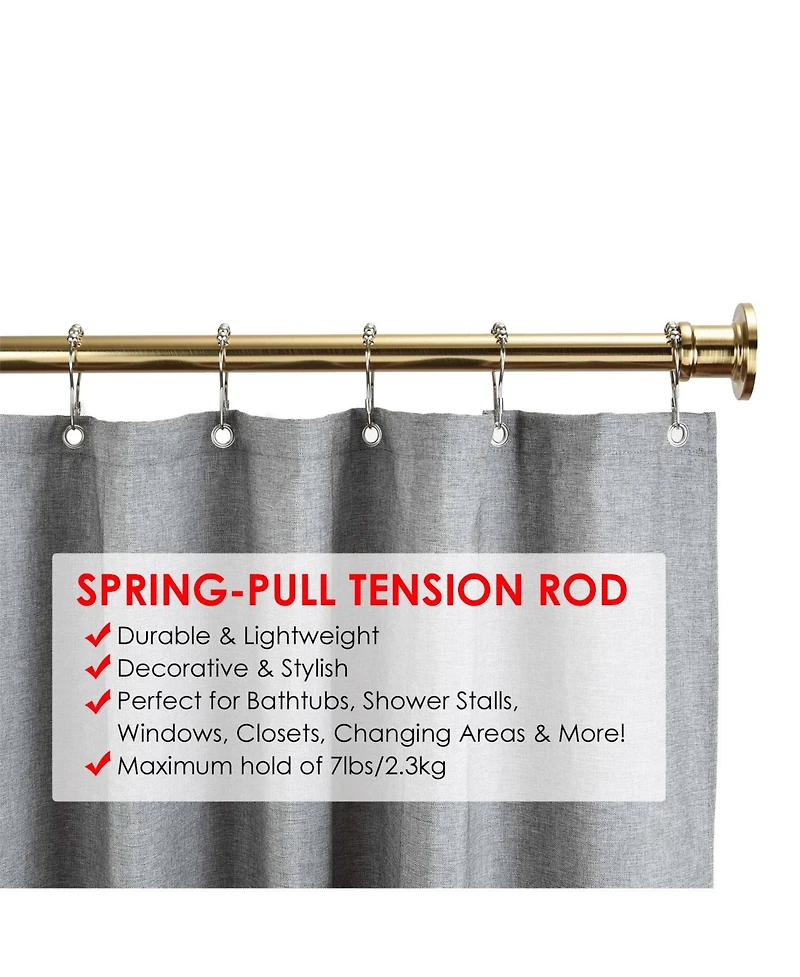 Cameo Adjustable Shower Curtain Rod 42”