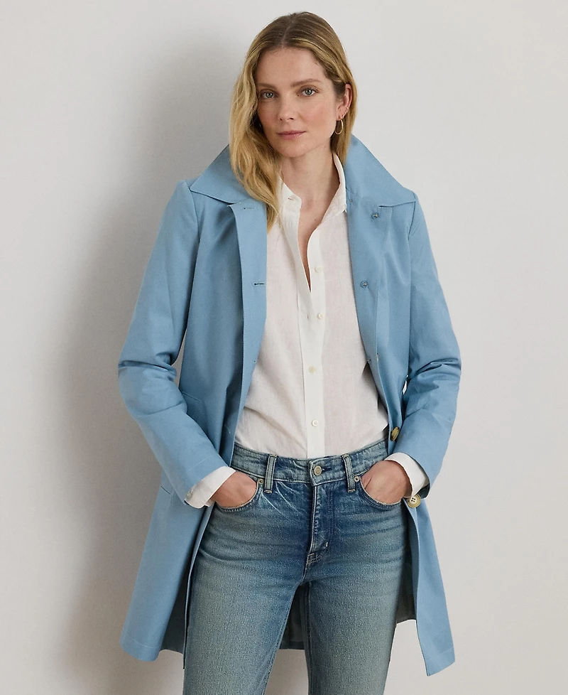 Lauren Ralph Women's Hooded Raincoat