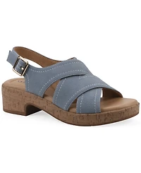 Cliffs by White Mountain Women's Finlee Block Heel Sandals