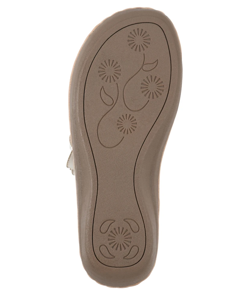 Cliffs by White Mountain Women's Cassilia Floral Wedge Sandals