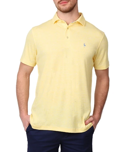 Tailorbyrd Men's Featherweight Super Soft Melange Jersey Polo