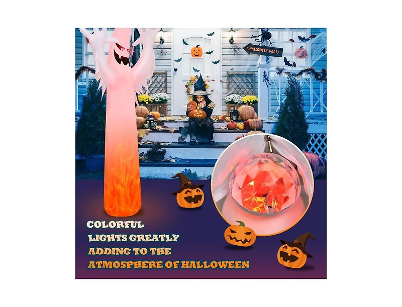 Mondawe 12 ft Halloween Inflatable Decoration with Built-in Led Lights