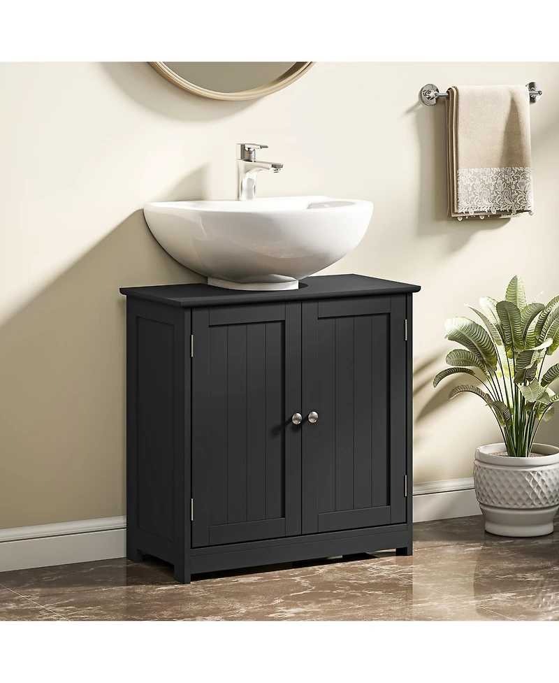 kleankin Pedestal Sink Storage Cabinet, Sink Bathroom Cabinet