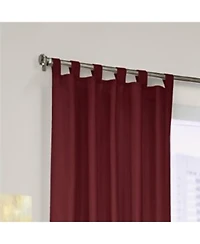 Commonwealth Thermalogic Prescott 2-Piece Fashionable and Functional Tab Top Panel - 80x63" - Burgundy