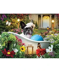 SunsOut Bubble Bath in the Garden 500 piece Jigsaw Puzzle for Adults