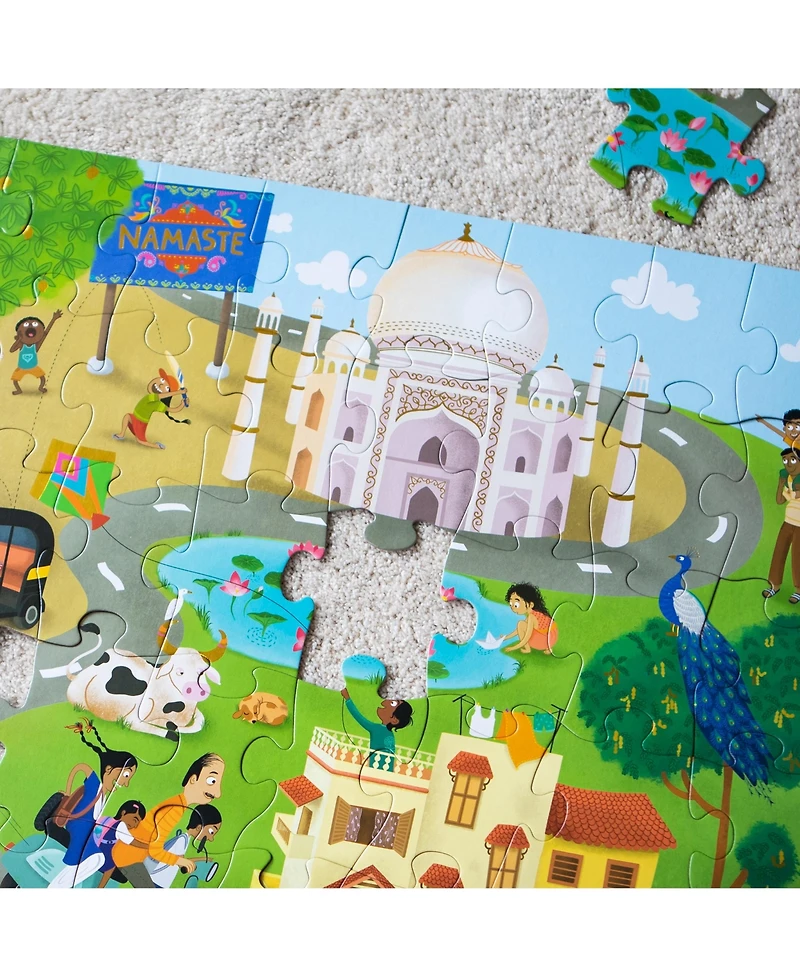 Kulture Khazana Namaste India: Floor Puzzle - 51 pcs