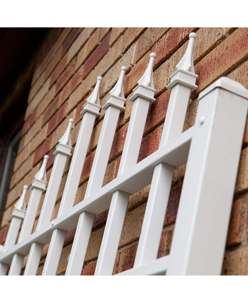 Dura-Trel Inc Dura-Trel Winchester 57 x 95 Inch Pvc Vinyl Outdoor Garden Patio Trellis, White