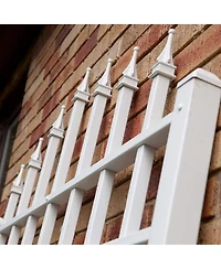 Dura-Trel Inc Dura-Trel Winchester 57 x 95 Inch Pvc Vinyl Outdoor Garden Patio Trellis, White