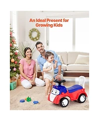 Slickblue Ride On Toddler Push Car, Push Car for Toddler 19 to 36 Months, Kids Ride On Toy with Music & Under-seat Storage