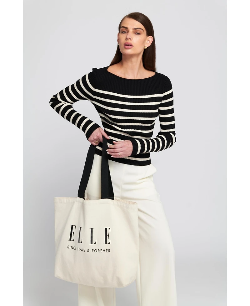 Elle Collection Printed Oversized Tote Totes Bag