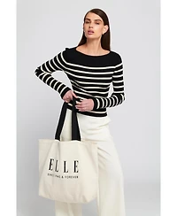 Elle Collection Printed Oversized Tote Totes Bag