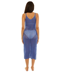 Becca Women's Crochet Scoop Neck Cover-Up Dress
