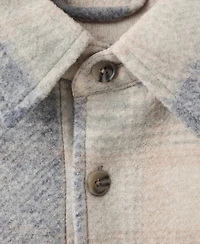 Mango Men's Check Flannel Overshirt