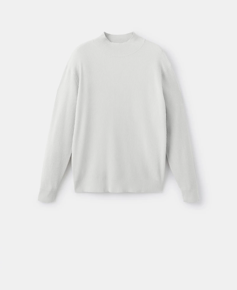 Mango Men's Ribbed Turtleneck Sweater