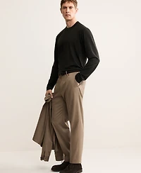 Mango Men's Slim-Fit Wool-Blend T-Shirt