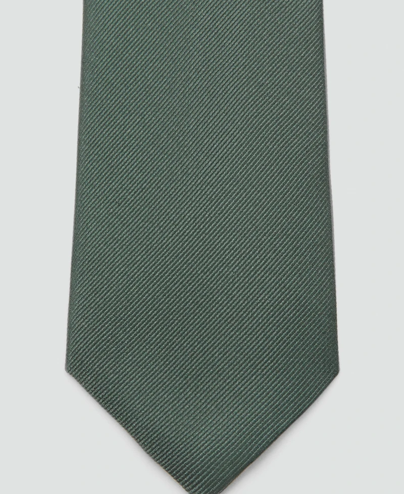 Mango Men's Plain Silk Tie