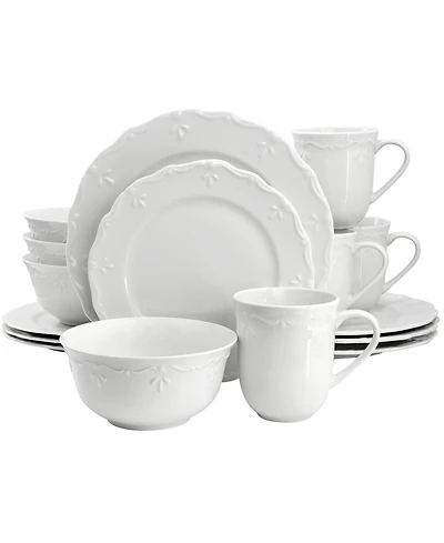 Elama Henryi 16-Pc. Dinnerware Set, Service For 4