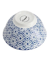 Elama Moxy Footed Bowls, Set of 6, Service For 6