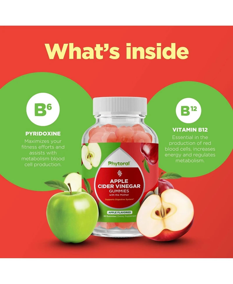 Apple Cider Vinegar Gummies, 60ct