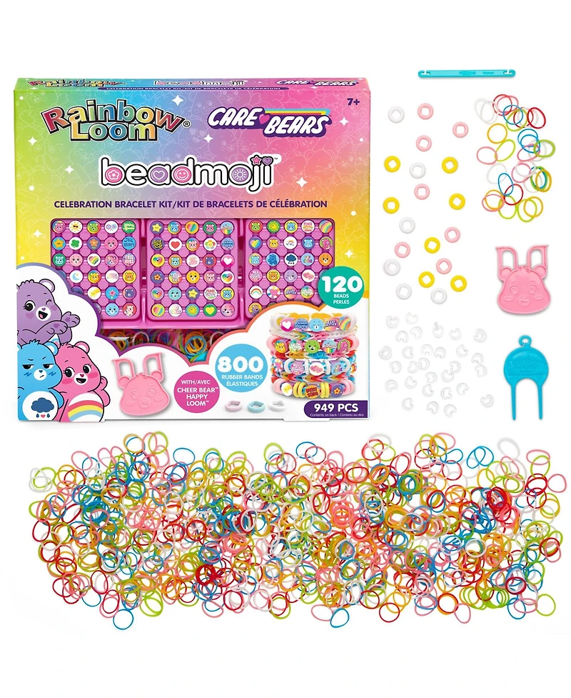 Rainbow Loom Beadmoji:Celebration Bracelet Kit - Care Bears