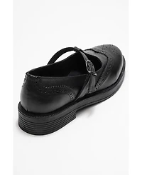 Forever & Always Shoes Janney Leather Strap Loafers