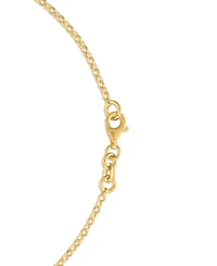 Macy's Amethyst (4 ct. t.w.) Station Diamond Cut Circle Necklace 14k Gold Over Sterling Silver (Also Available Citrine and Onyx)