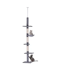 Aostirmotor 9' Adjustable Height Floor Cat Tree