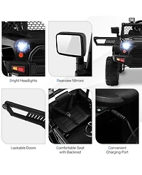 Sugift 12V Kids Ride On Truck with Remote Control and Headlights