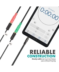 Movo TCB1 3.5mm Trs (Female) Microphone to Trrs (Male) Smartphone Adapter