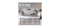 Lofree B75 Pro Wireless Mechanical Keyboard,75% Gaming Keyboard Gasket Hot Swap Custom Keyboard w/ Knob,Pre-lubed Switches Rgb,Bluetooth/Type-c/2.4G